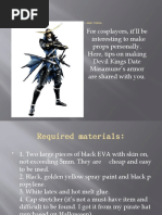 Download Date Masamunes Armor Tutorial by Jamin Ben SN54996481 doc pdf