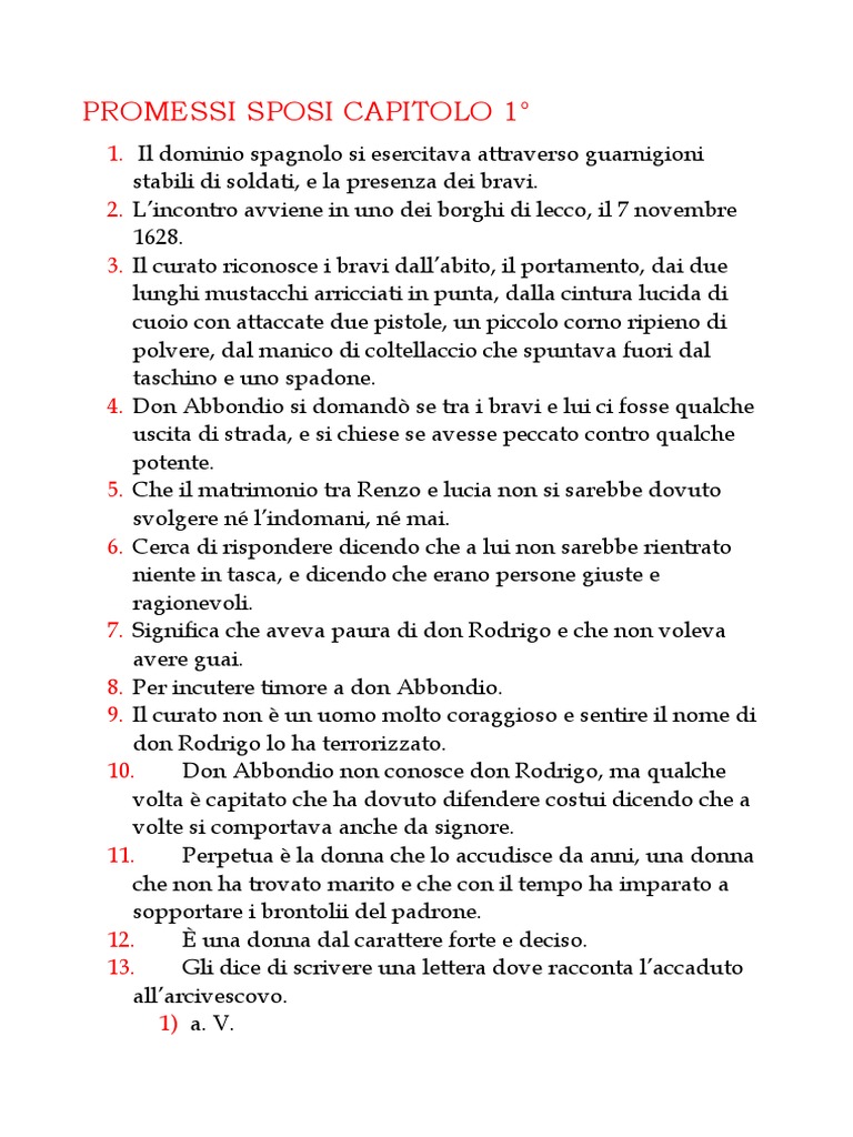 Promessi Sposi Capitolo 1 PDF