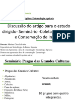 Seminário sobre pragas de grandes culturas e coleta de insetos