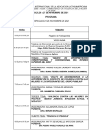 Programa Del I Congreso Internacional