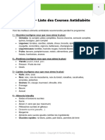 Libre Du Diabete Liste Courses