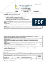 Format For Course Curriculum: Annexure CD - 01 (I) '