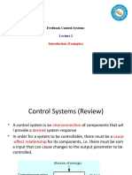 Feedback Control Systems: Introduction (Examples)