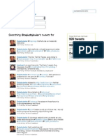 My tweets between December 2010 and April 2011