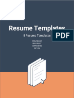 5 Resume Templates for Your Job Search