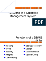 Functions of A Database Management System