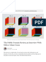 The Public Domain Review, An Interview With Editor Adam Green - by Jason Forrest - Nightingale - Medium
