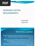 14working Capital Requirement