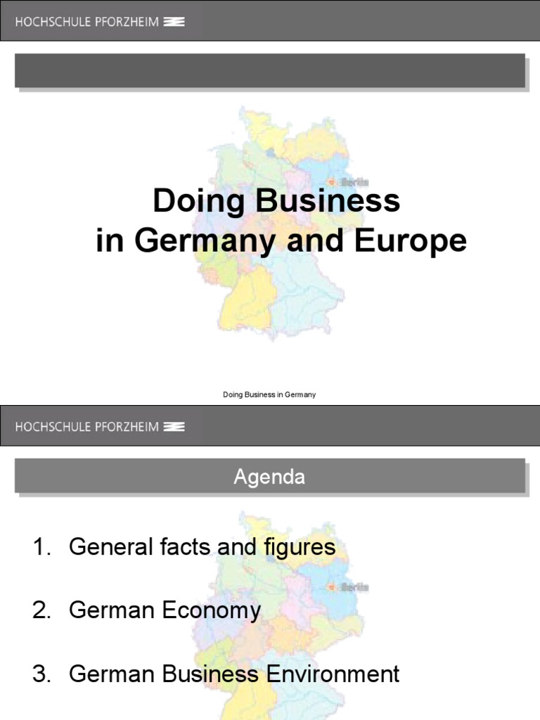 Doing Business In Germany Pdf Taxes Employment