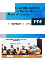 Finance Minister Launched ''National Monetization Pipeline'' Scheme
