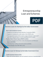 Entrepreneurship Loan and Schemes