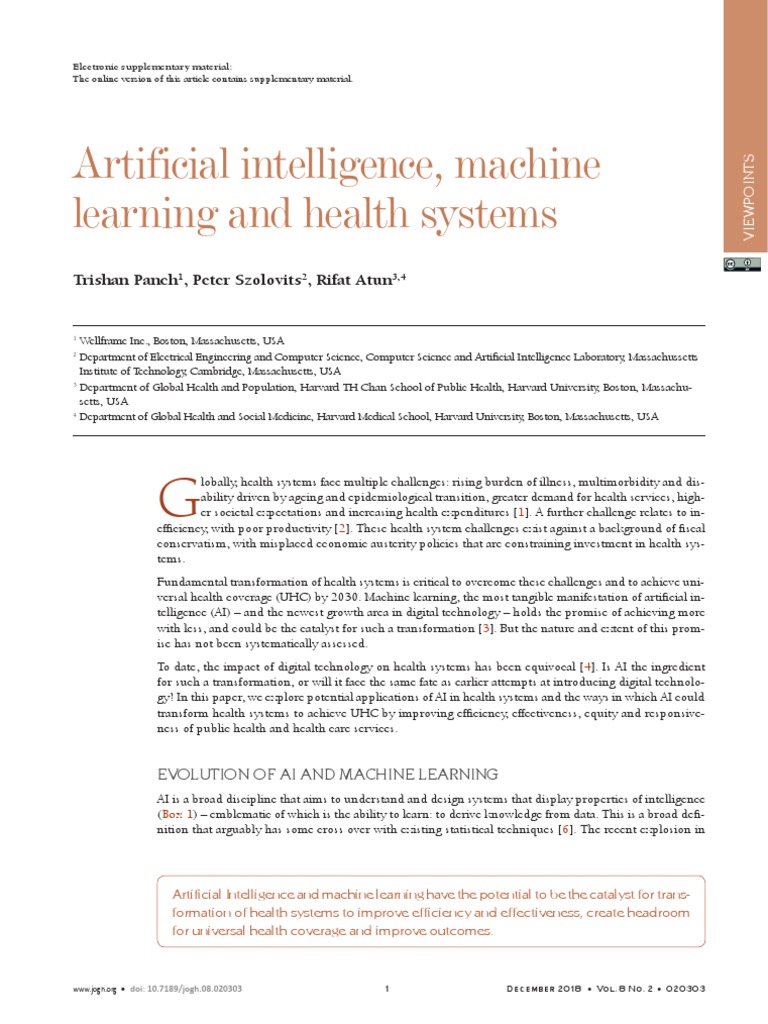 ARTIFICIAL INTELLIGENCE AND MACHINE LEARNING IN HEALTH CARE AND MEDICAL SCIENCES PDF visual data 3