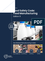 Food Safety Code: Food Manufacturing: Edition 9