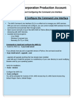 IAM Secure Corporation Production Account:: Steps To Install and Configure The Command Line Interface