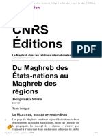 Le Maghreb Dans Les Relations Internationales - Du Maghreb Des États-Nations Au Maghreb Des Régions - CNRS Éditions1