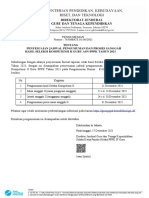 Pengumuman Seleksi Tahap 2