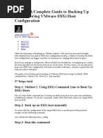 How To Back Up and Restore Esxi Host