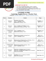 Courseguide MOVERS Practice Tests - 1session - Nov2021