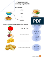 YLE Midterm Test 1