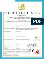 RoHs Certificate - Stainless Steel Flat Products