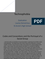 Technophobia: Evaluation Louisa Demetriou ST Anne's High School