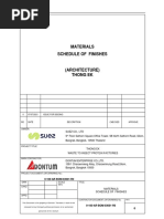 3.1.1 Materials Schedule of Finishing