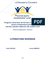 Suport Curs Literatura Romana