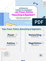 Power Politics Networking and Negotiation