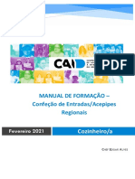 Manual de Formação - Confeção de Entradas/acepipes Regionais