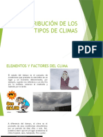 DISTRIBUCIÓN DE LOS TIPOS DE CLIMAS