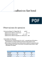 Análisis capacidad laminación adhesivos