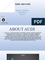 Amity University: Business Statistics (QAM103) Psda 1