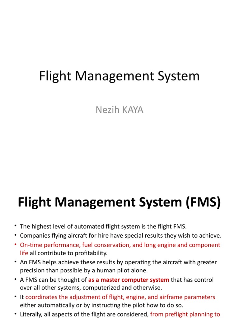 Flight Management System | PDF | Aerospace | Aviation