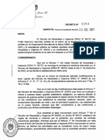 Santa Fe Adhirió A La Prórroga de Emergencia Sanitaria Nacional Por Todo El 2022