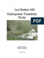 Ashford Bobbin Mill Hydro Feasability Study