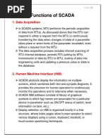 Functions of SCADA: 1. Data Acquisition