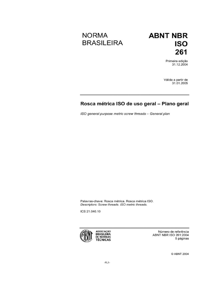 Iso 261 Pdf | Iso 261 Standard Pdf – UQJFK