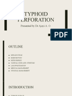 Typhoid Perforation: Presented by DR Ajayi A. O