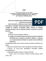 Documente Certificate de Conformitate