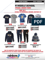 RHAM Middle School - Spiritwear Order Form 2021