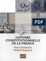 Histoire Constitutionnelle de la  France