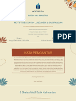 Batik Kalimantan Motif Tabu Dayak Lundayeh & Sasirangan - Ghina Sarah Castilla - 41719010047
