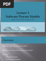 Software Process Models: Chapter 2 & 3 in Software Engineering Book