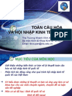 Bài Giảng Toàn Cầu Hóa Và Hội Nhập Kinh Tế Quốc Tế