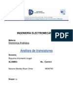 Tarea 6. Analisis de Transistores