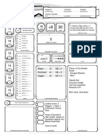 Character Sheet - Form Fillable