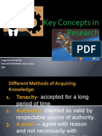 Key Concepts in Research: Laguna University Second Semester 2010-2011 Ojd