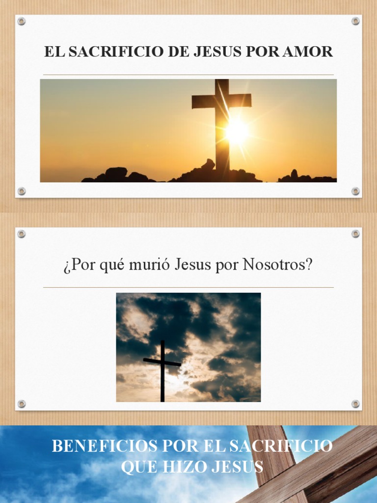 El Sacrificio de Jesus Por Amor | PDF | Religión y espiritualidad