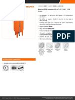 Bomba Hidroneumatica 1-1/2 HP, 150 Litros