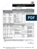 All India Institute of Medical Sciences, New Delhi-110 029 (Examination Section)